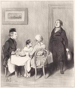 En venn er en krokodille... av Honoré Daumier