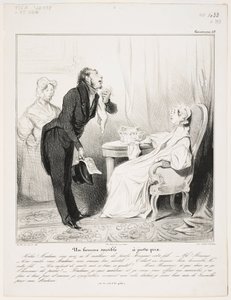 En følsom mann (Caricaturana 43) av Honoré Daumier