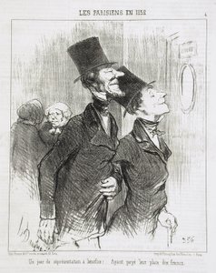 En dag med veldedighetsforestilling! av Honoré Daumier