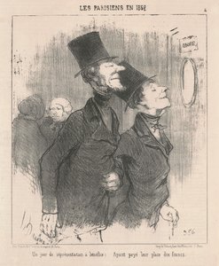 En dag med veldedighetsforestilling av Honoré Daumier