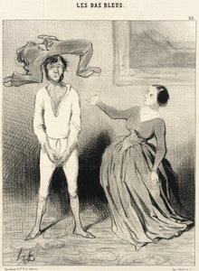 En kvinne som meg... sy i en knapp?... av Honoré Daumier