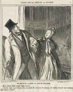 En misforståelse på Odéon... av Honoré Daumier