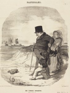 Et fryktelig møte av Honoré Daumier