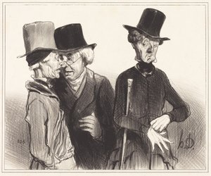 Se der! Du har blitt rentenist, jeg lege, han... av Honoré Daumier