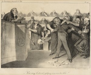Dere har ordet, forklar dere, dere er frie! av Honoré Daumier