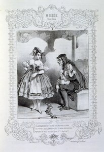 illustrasjoner om ideer og legender Philipon under tittelen Les Cent og Robert Macaire av Honoré Daumier