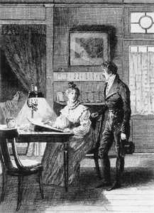 Illustrasjon av Adrien Moreau (1843-1906) for Skin of Sorrow, roman av Honore de Balzac (1799-1850) fra flerbindssamling med tittelen Human Comedy, utgitt i 1900, Paris