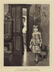 My First Sitting, en sjenert Sitter av Horace Henry Cauty