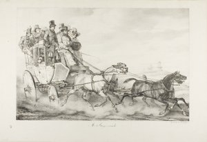 En diligens av Emile Jean Horace Vernet