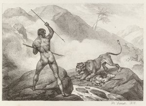 Afrikansk jeger Afrikansk jeger, 1818. av Emile Jean Horace Vernet