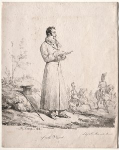 Antoine Charles Horace Vernet, kalt Carle. av Emile Jean Horace Vernet