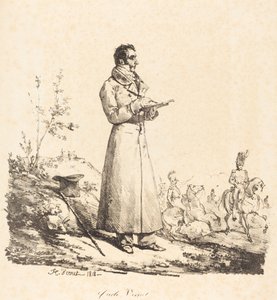 Carle Vernet, full lengde av Emile Jean Horace Vernet