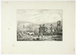 Jegere av Emile Jean Horace Vernet