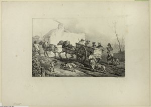 Jegere av Emile Jean Horace Vernet