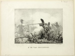 Jeg tar deg ned av Emile Jean Horace Vernet