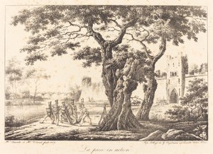 Stykket i aksjon av Emile Jean Horace Vernet