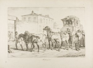 Mail Coach av Emile Jean Horace Vernet