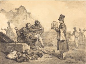 Korporalen min, jeg kunne bare ha det av Emile Jean Horace Vernet