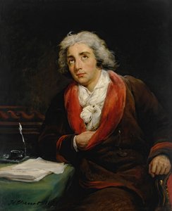 Portrett av poeten André Chénier 1762-1794, 1825. av Emile Jean Horace Vernet