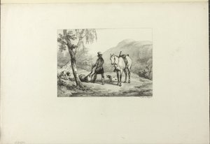 Steinbruddet av Emile Jean Horace Vernet