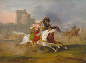 Turk og kosakk, 1809 av Emile Jean Horace Vernet