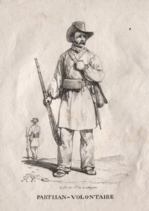 Frivillig partisan, 1822. av Emile Jean Horace Vernet