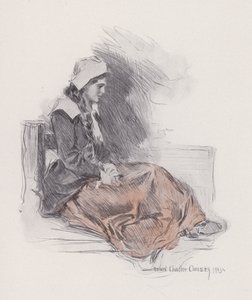 Illustrasjon for Evangeline, A Tale of Arcadie, av Henry Wadsworth Longfellow (litho)