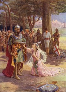 St James of Spain og prinsesse Celestine (farge litho) av Howard Davie