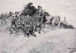 Bringer pulveret til Bunker Hill av Howard Pyle
