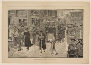 Julemorgen i gamle New York av Howard Pyle