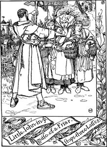 Illustrasjon fra boken The Merry Adventures of Robin Hood, av Howard Pyle, 1883. av Howard Pyle