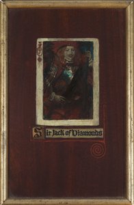 Sir Jack of Diamonds (olje på panel) av Howard Pyle