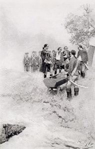 The Burial of Braddock, illustrasjon fra 