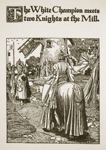 The White Champion møter to Knights at the Mill, illustrasjon fra 