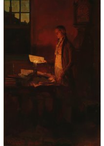 Thomas Jefferson schreibt die Unabhängigkeitserklärung