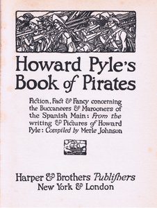 Tittelside, fra Howard Pyles Book of Pirates utgitt av Harper & Bros, 1921 av Howard Pyle