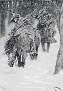 Travelling in Frontier Days, illustrasjon fra 