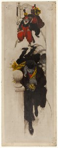 Vignette fra "A Puppet of Fate" av Howard Pyle