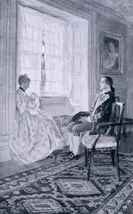 Washington og Mary Philipse, illustrasjon fra 