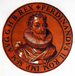 Medaljongportrett av Ferdinand II, den hellige romerske keiseren