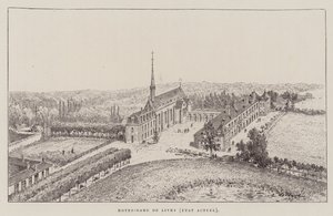 Notre-Dame de Livry, nåværende tilstand (gravering) av Hubert Clerget
