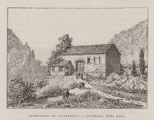 Vår Frue av Villeneuve, i Lourieres, nær Foix (gravering)