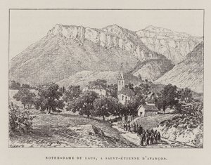 Vår Frue av Laus, i Saint-Étienne d#39;Avançon (gravering)