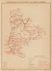 Pilegrimsreiser til Dauphine og Comtat-Venaissin (farge litho) av Hubert Clerget