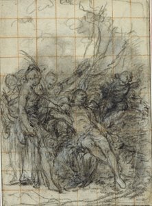 Adonis død (?) av Hubert Francois Gravelot