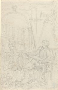 Selvportrett av Hubert Francois Gravelot