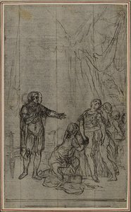 Studier til Lucains «La Pharsale», Canto V av Hubert Francois Gravelot