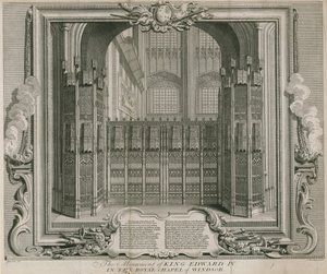 Monumentet til kong Edward IV av Hubert Francois Gravelot
