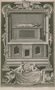 Monumentet til kong Henry III av Hubert Francois Gravelot
