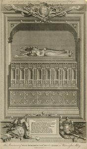 Monumentet til kong Richard II og Ann hans dronning av Hubert Francois Gravelot